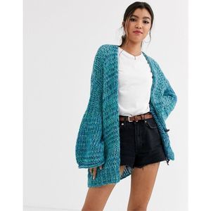 Free People Blue Knit Cardigan